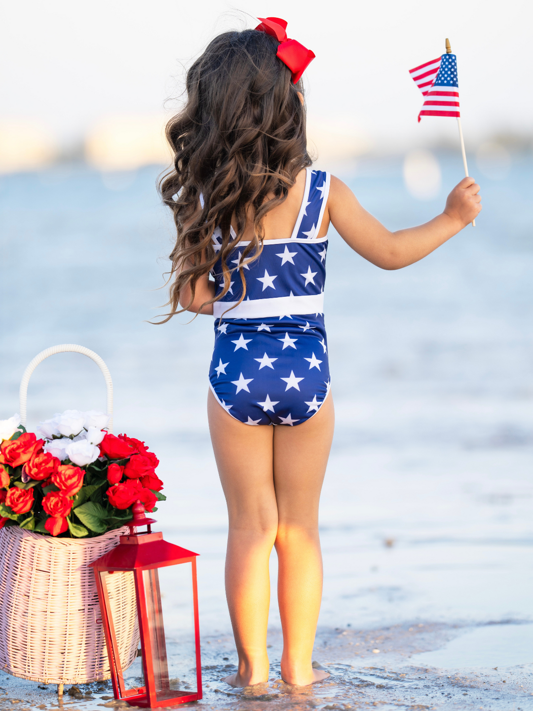 Star-Spangled Bowtastic One Piece Swimsuit