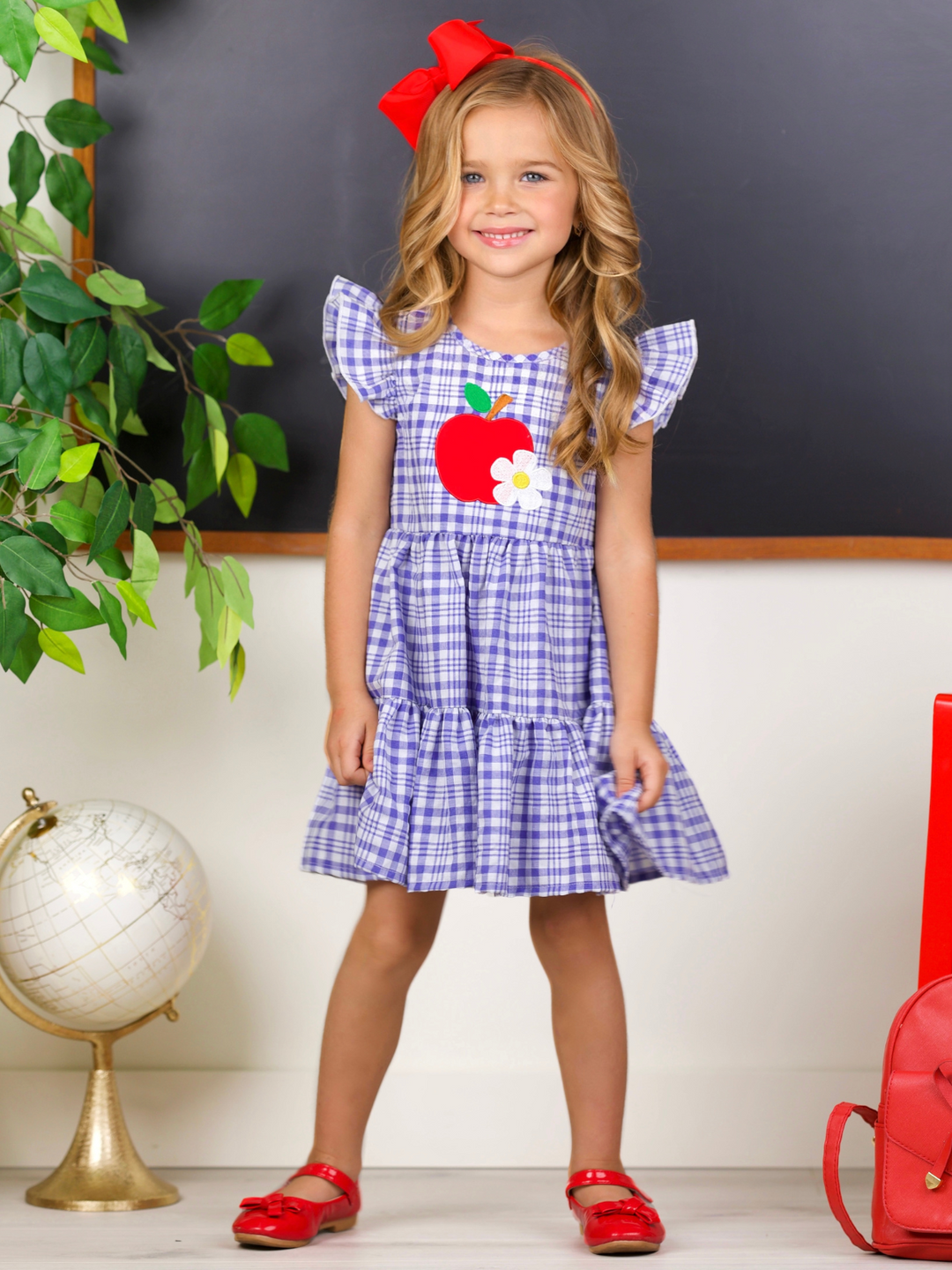 Apple of My Class Gingham Dress