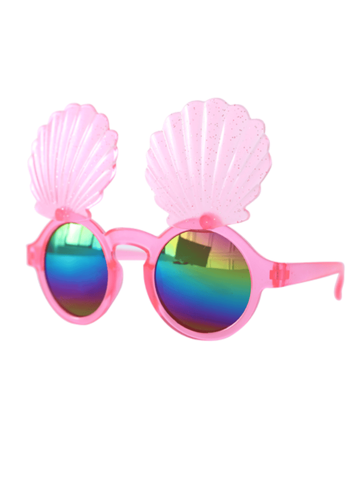 Shining Shell Pink Round Sunglasses Mia Belle Girls