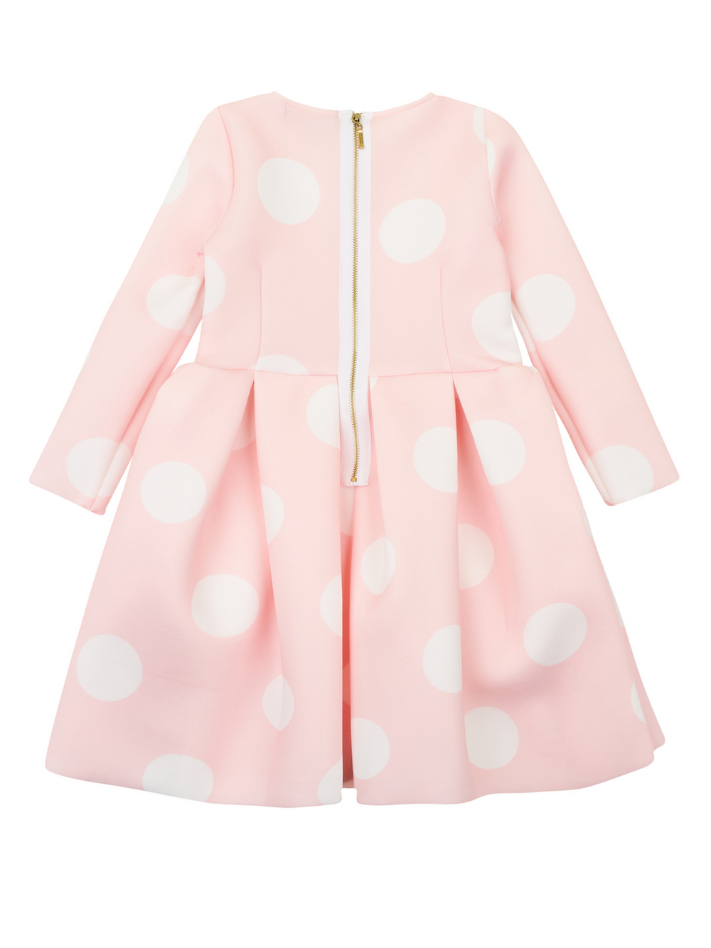 Pink Polka Dot Pleated Midi Dress by Kids Couture Mia Belle Girls