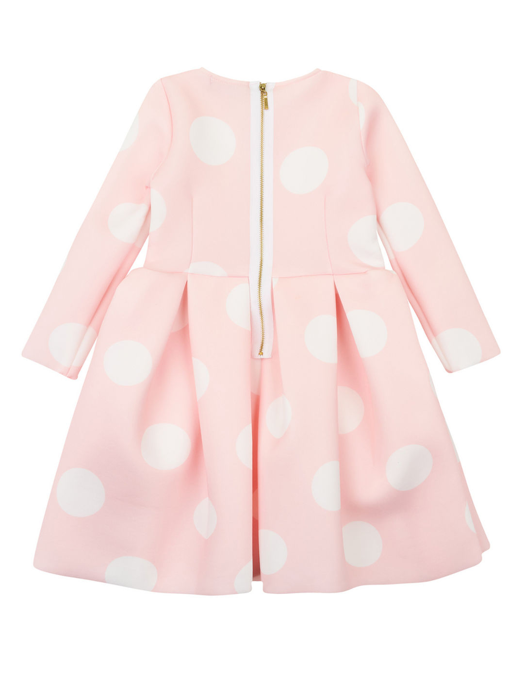 Pink Polka Dot Pleated Midi Dress by Kids Couture Mia Belle Girls