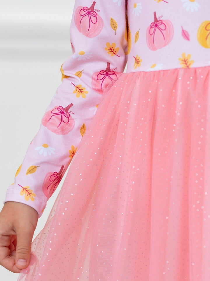 Pumpkin Patch Glitter Tutu Dress