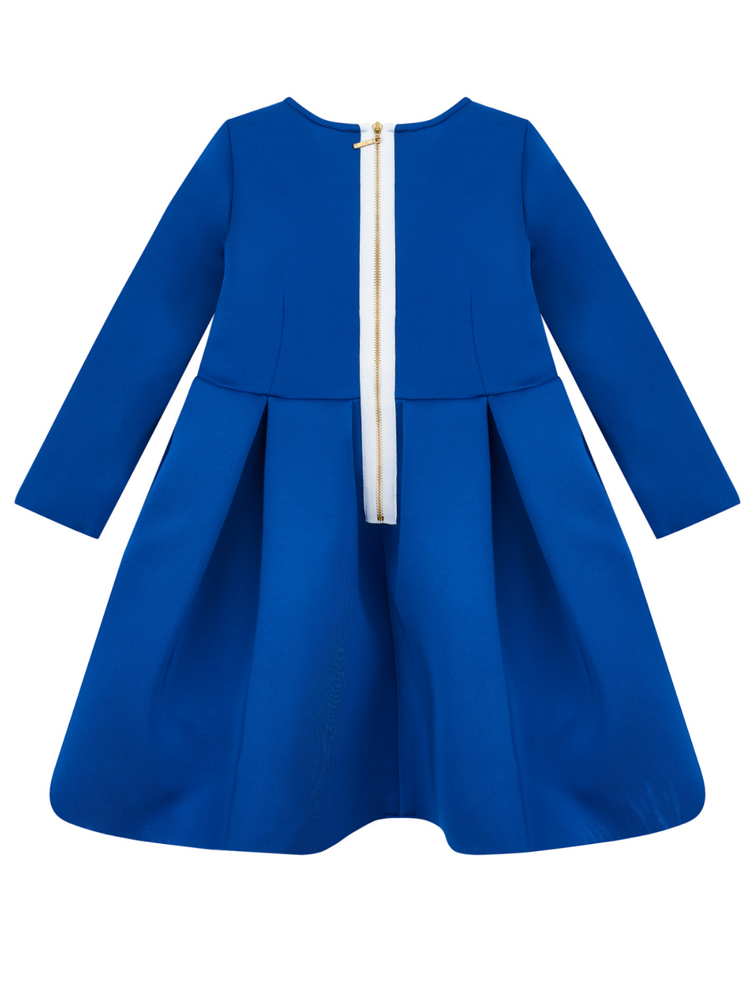 Blue Pleated Midi Dress by Kids Couture Mia Belle Girls