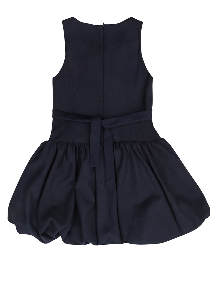 Chic Navy Ruffle Uniform Dress by Kids Couture Mia Belle Girls
