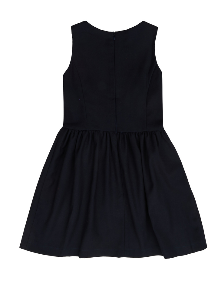 Navy Tulip Hem Girls Uniform Dress by Kids Couture Mia Belle Girls