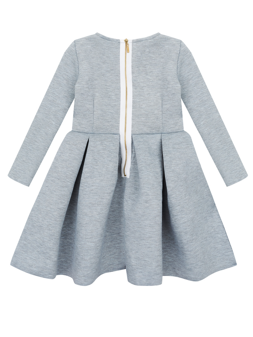 Grey Pleated Midi Dress by Kids Couture Mia Belle Girls