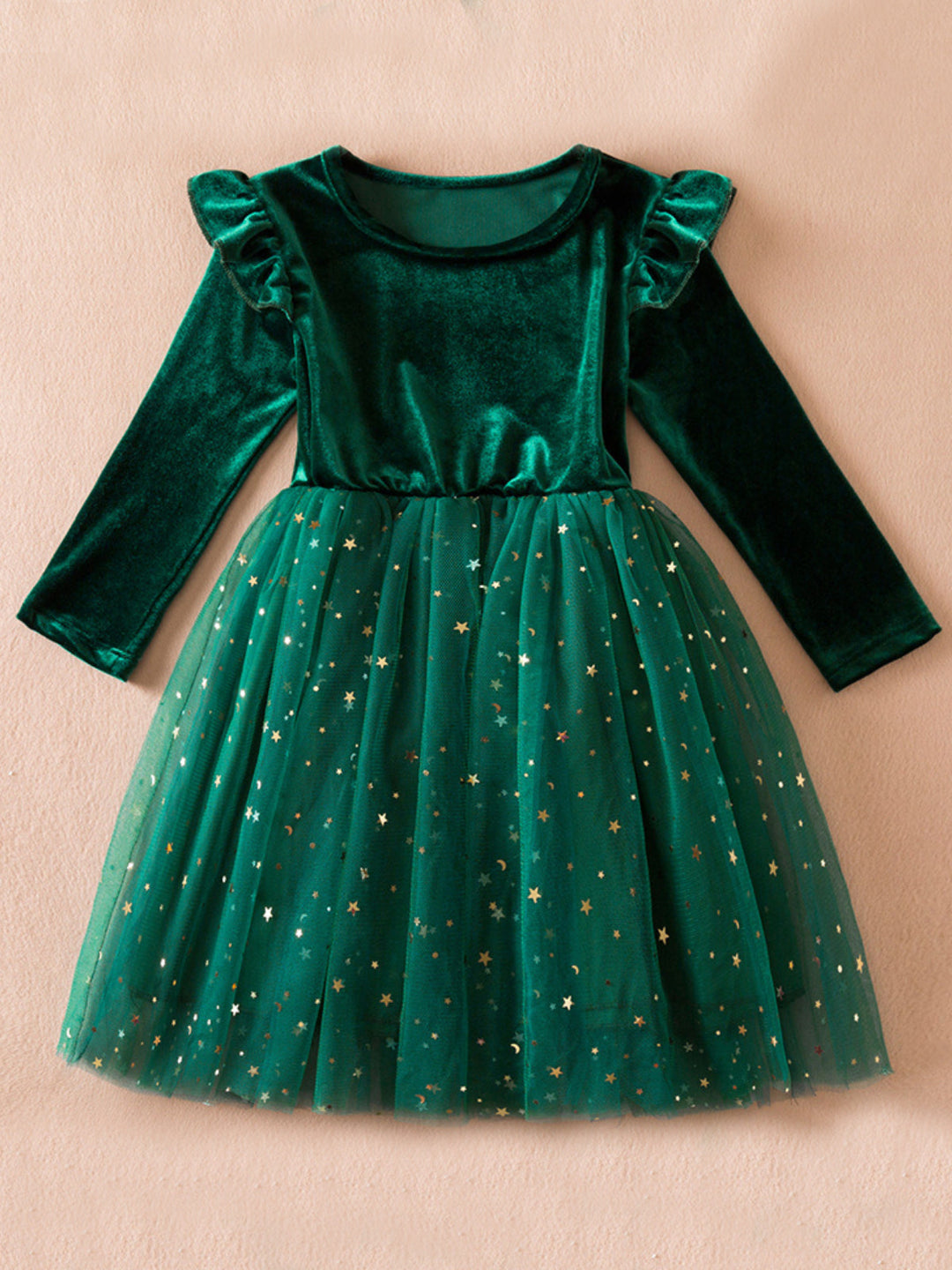 Mia Belle Girls Starry Velvet Tutu Dress | Girls Winter Outfits