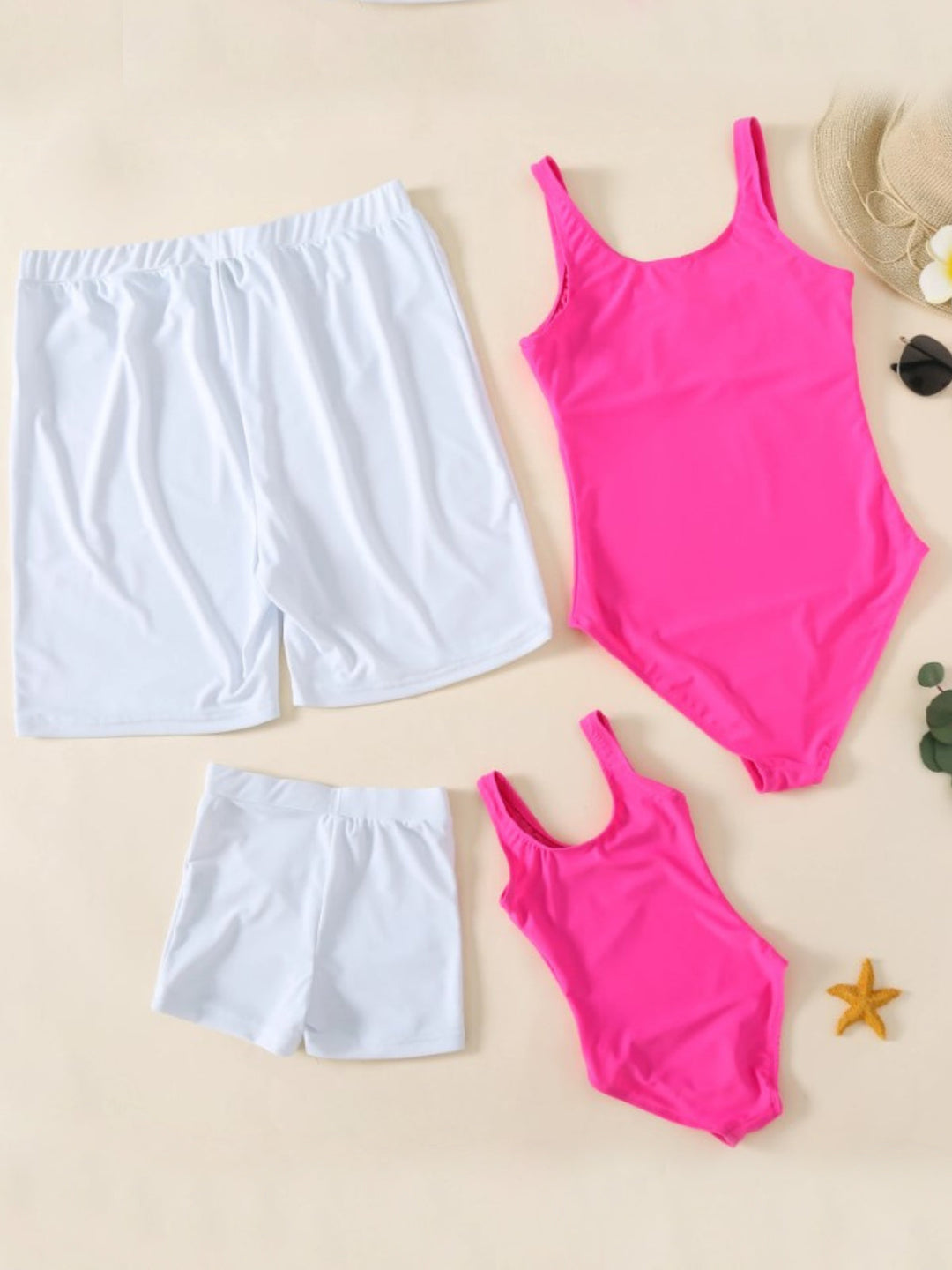 Family Swimsuits | Royalty Text Swimsuits & Trunks | Mia Belle Girls