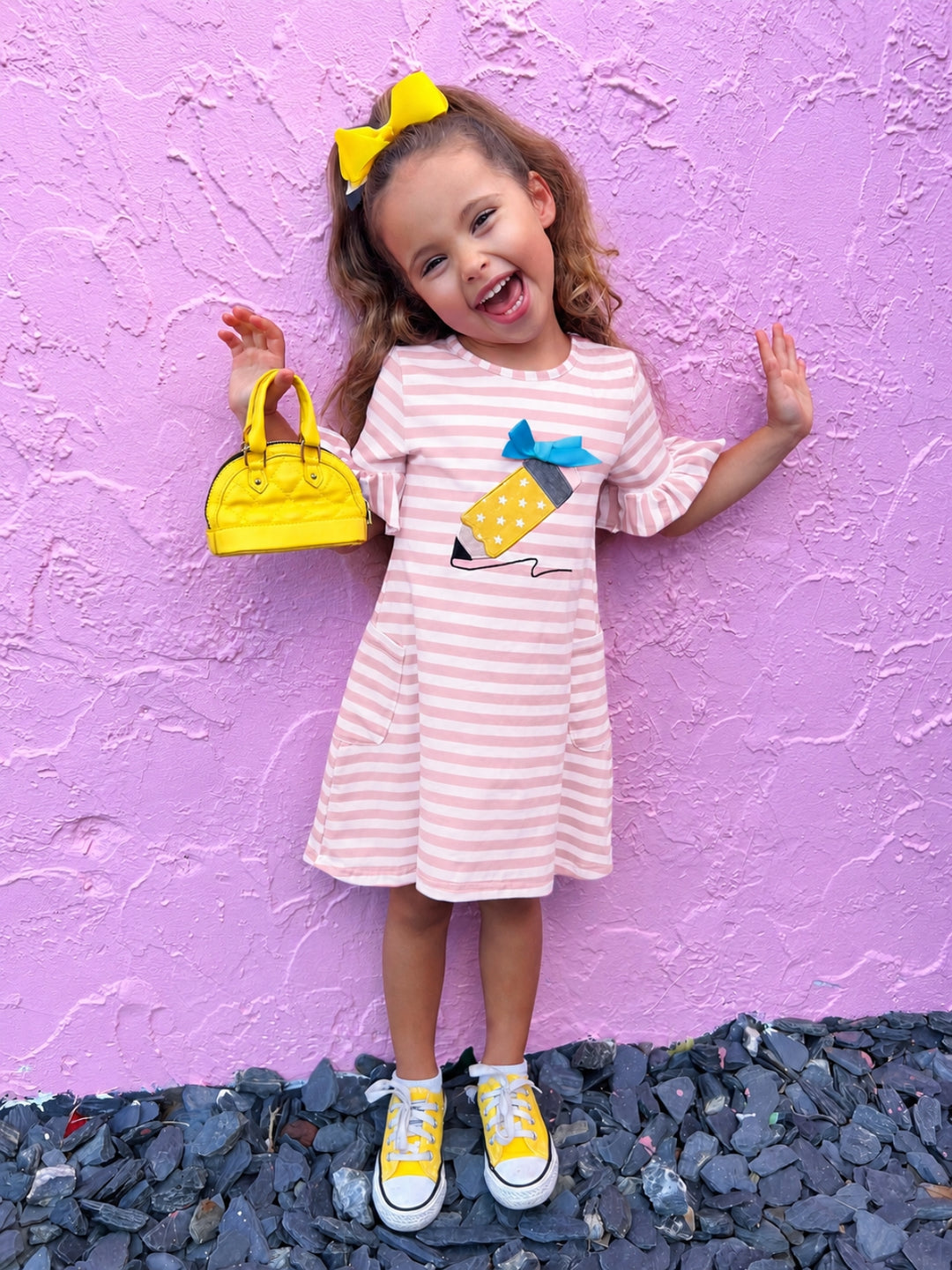 Pencil Me In Striped Pocket Dress