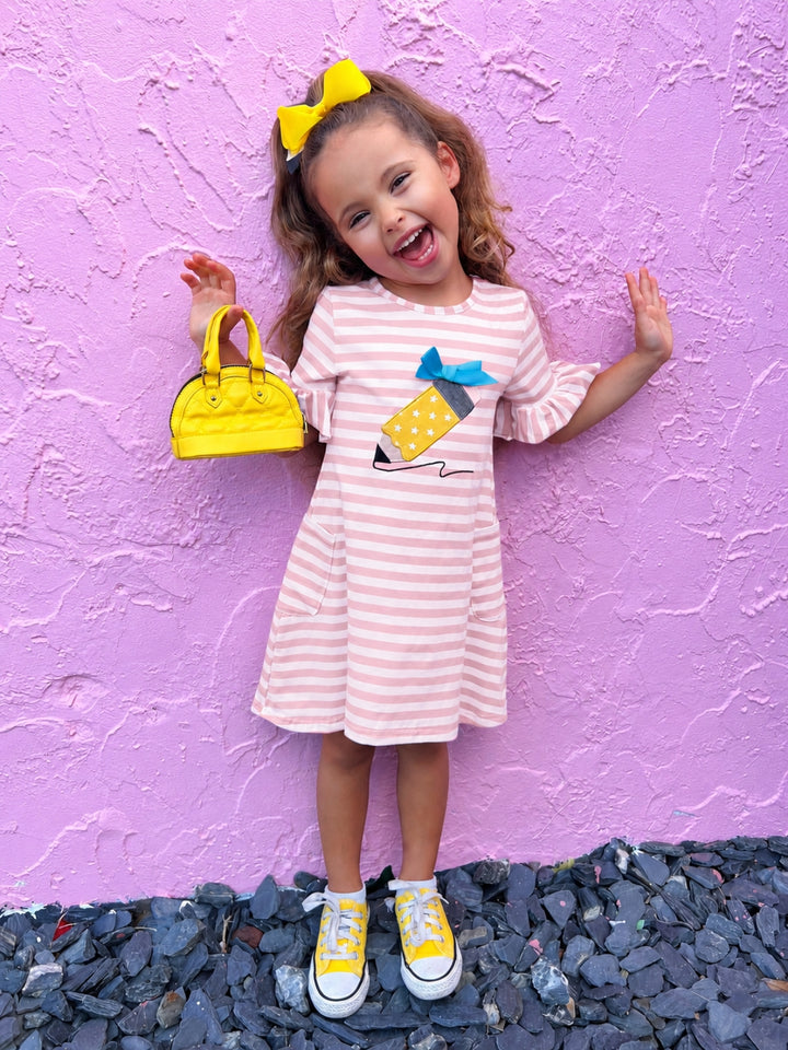 Pencil Me In Striped Pocket Dress