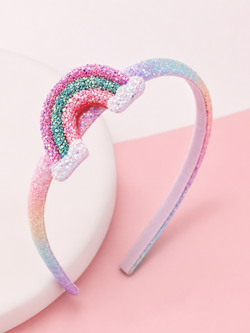 Sweet Sparkle Rainbow Beaded Headband