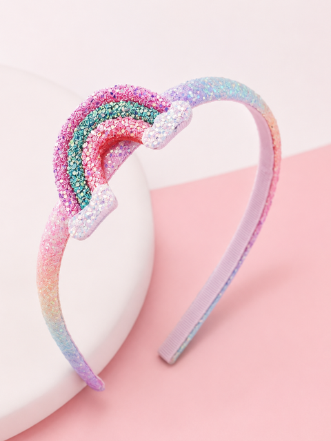 Sweet Sparkle Rainbow Beaded Headband