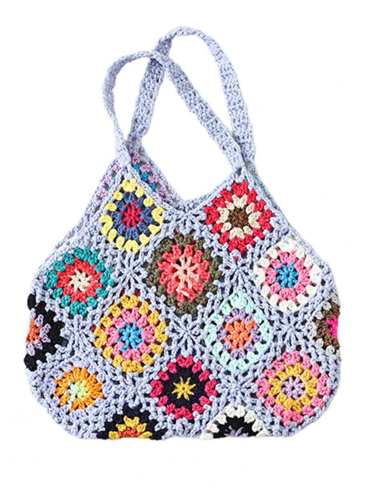 Bohemian Crochet Knitted Tote Bag