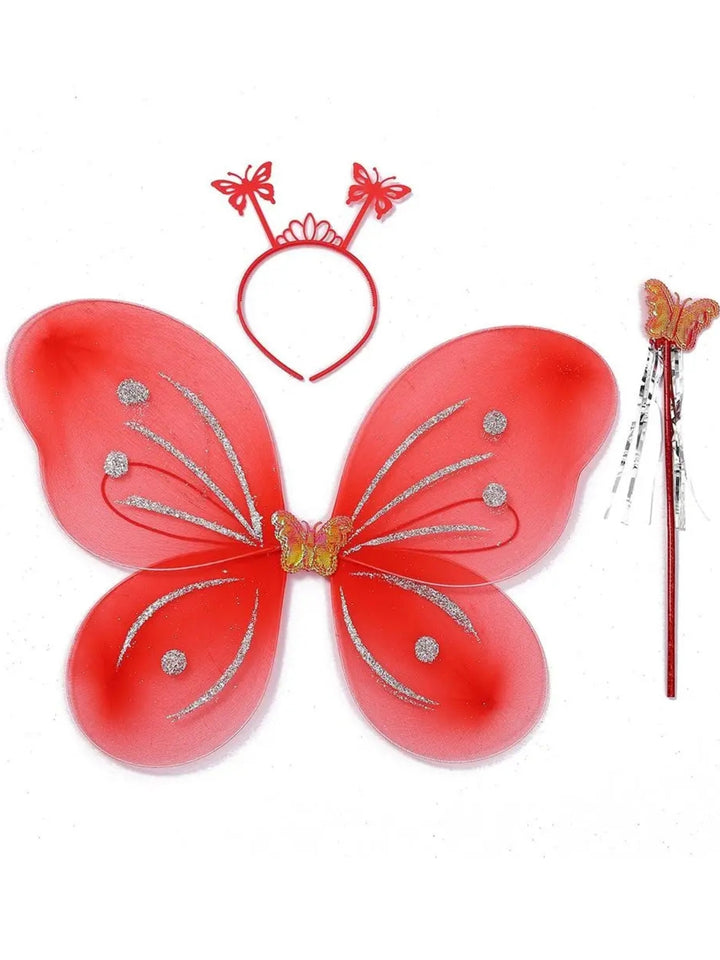 Sparkle Glitter Fairy Wings 3-Piece Set
