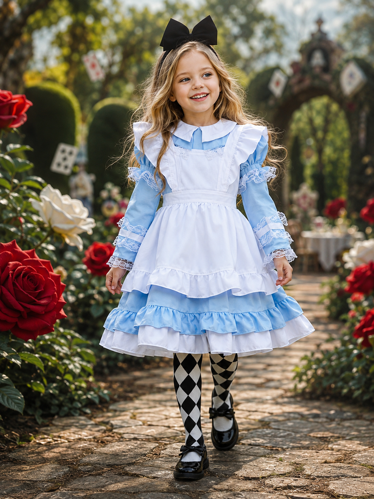Enchanted Alice Ruffled 3-Piece Costume Dress