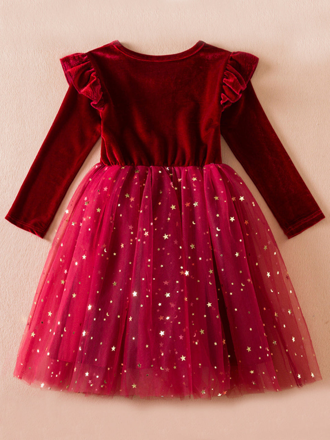 Mia Belle Girls Starry Velvet Tutu Dress | Girls Winter Outfits
