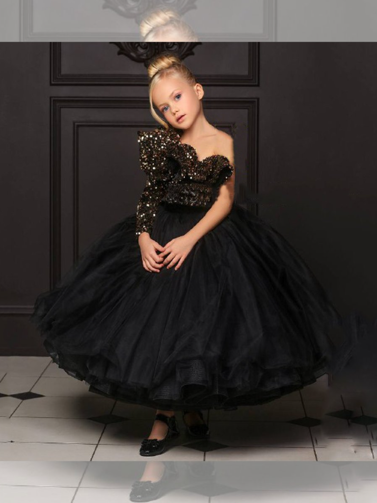 black long tutu dress Long Black Tutu Skirt, Little Girls Tulle Skirt, Kids Skirt, Wedding Flower Girl Skirt, Full Length Tulle Skirt, Solid Color Skirt, Witch