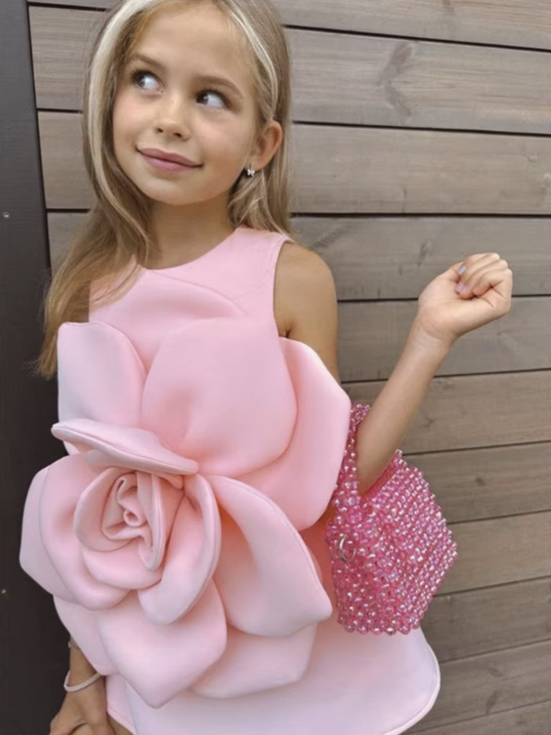 Pink Rose Bloom Party Tank Dress