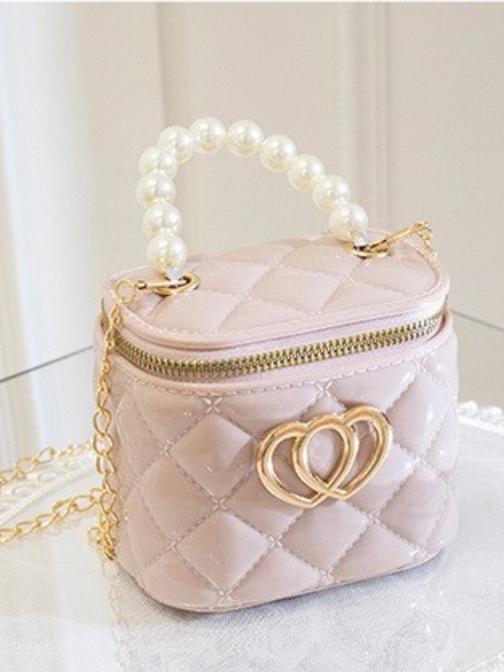 Heart Patent Bucket Handbag Mia Belle Girls