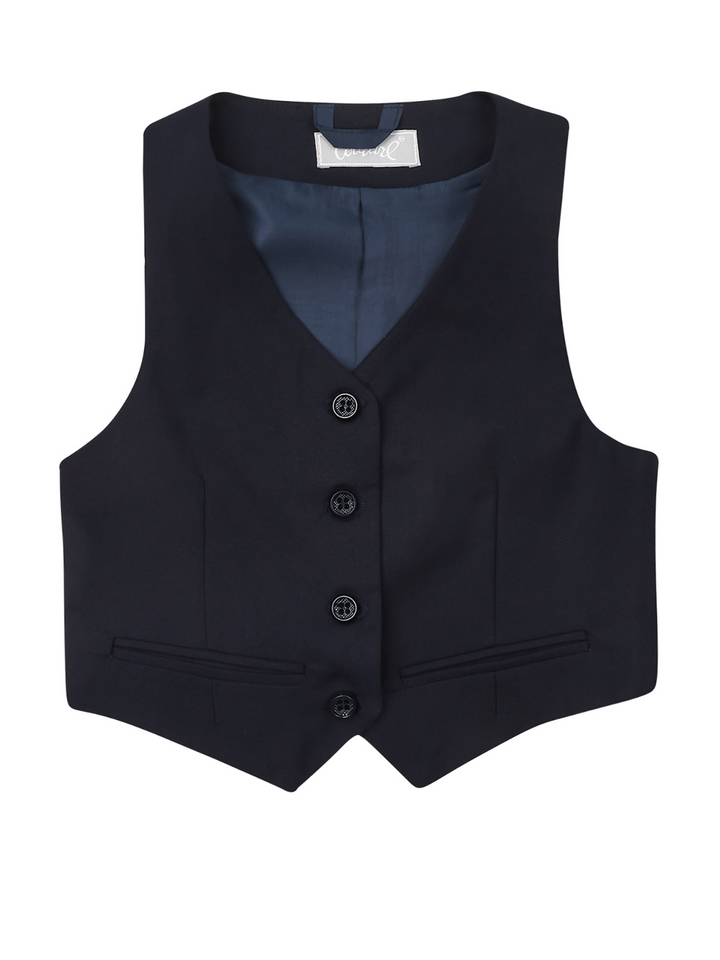 Boys Classic Uniform Navy Vest by Kids Couture Mia Belle Girls