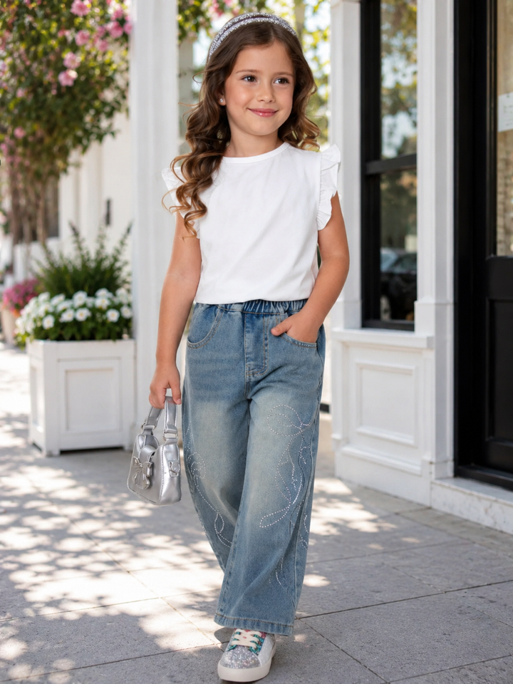 Sparkle & Shine Denim 4-Piece Outfit