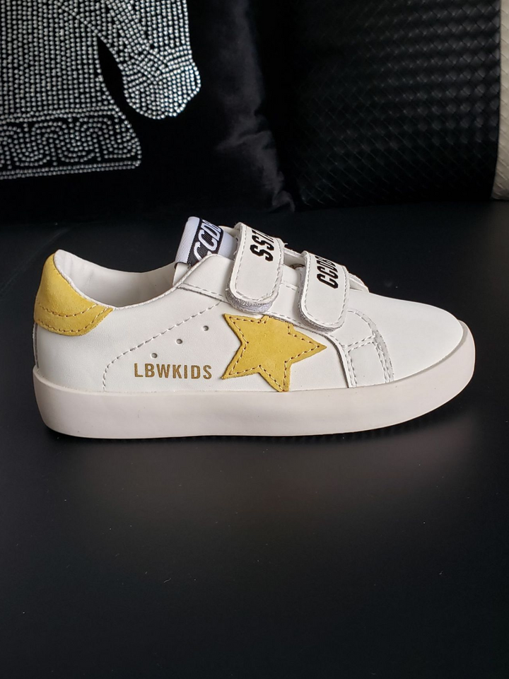 Back To School Shoes | Velcro Strap Casual Sneakers | Mia Belle Girls