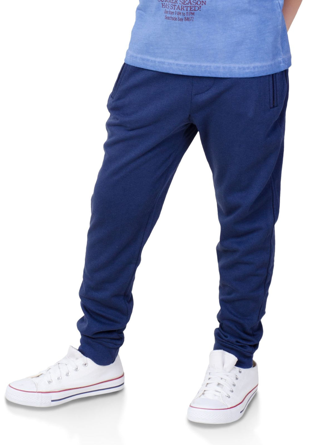 Navy Stylish Jogger Pants by Kids Couture Mia Belle Girls