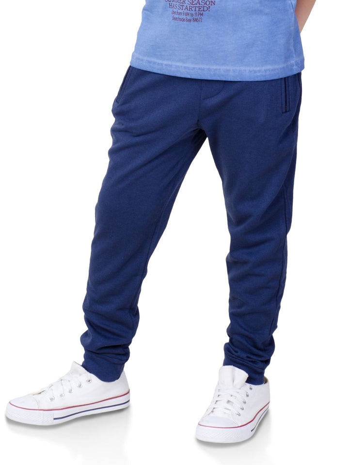 Navy Stylish Jogger Pants by Kids Couture Mia Belle Girls