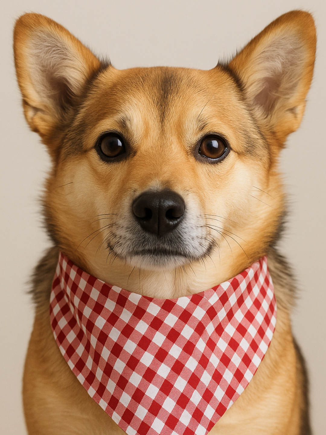 All American Gingham Dog Bandana