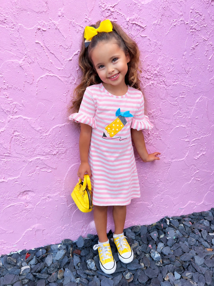 Pencil Me In Striped Pocket Dress