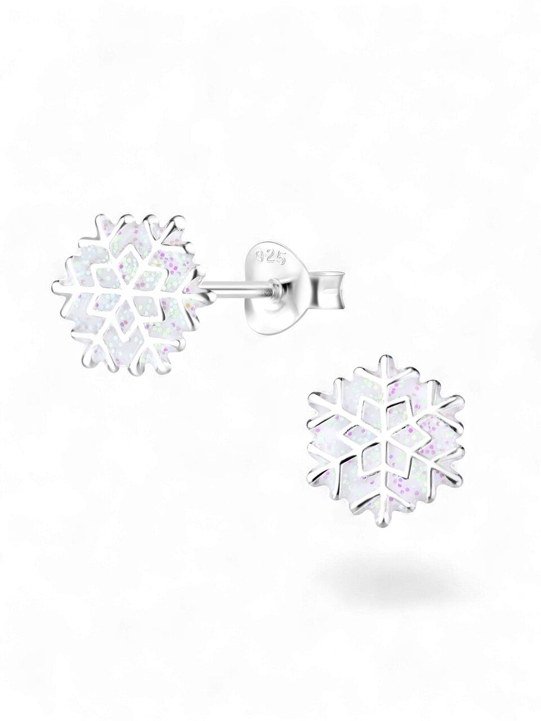 Sterling Silver Stud Earrings Snowflake