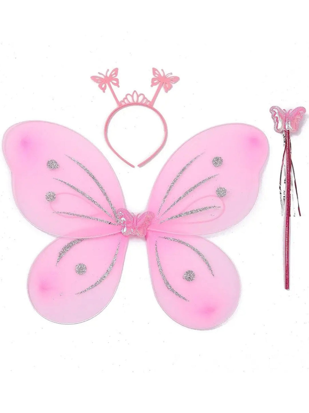 Sparkle Glitter Fairy Wings 3-Piece Set