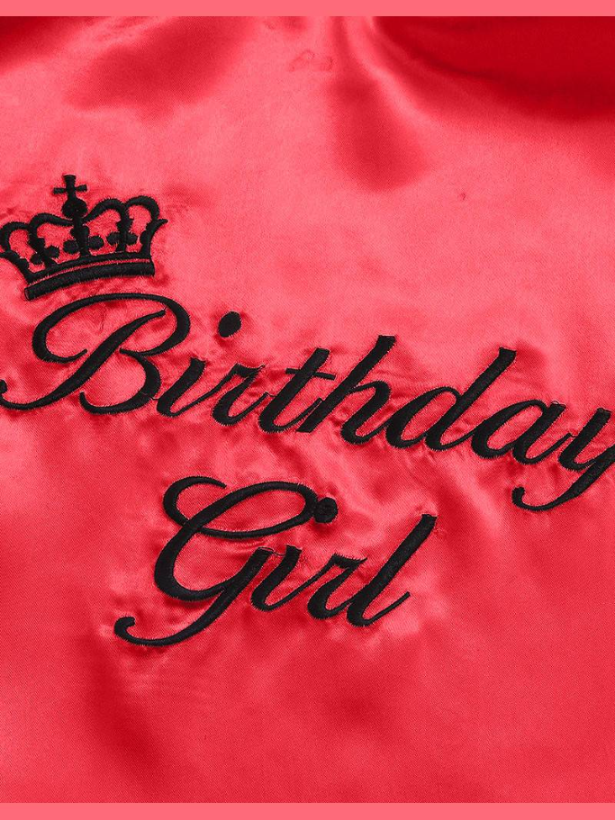 Girls Birthday Girl" Satin Robe Mia Belle Girls