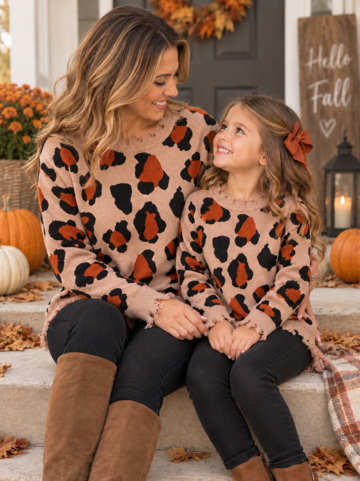 Mommy And Me Leopard Sweater