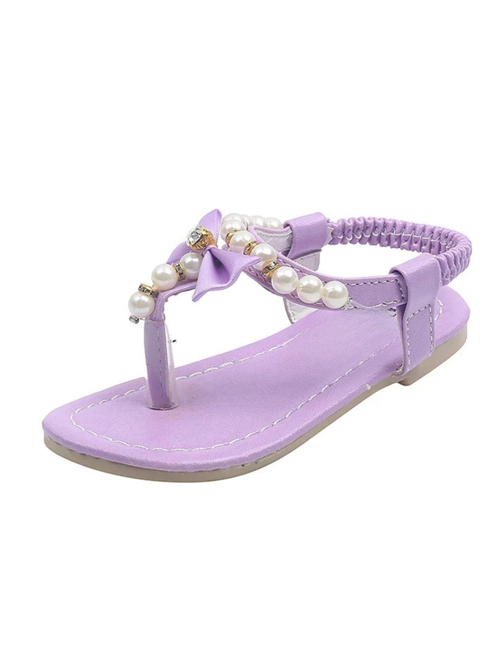 Pink Princess Pearl Gladiator Sandals Mia Belle Girls