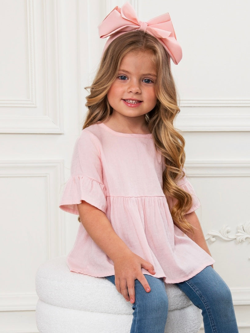 Breezy Peplum Ruffle Top