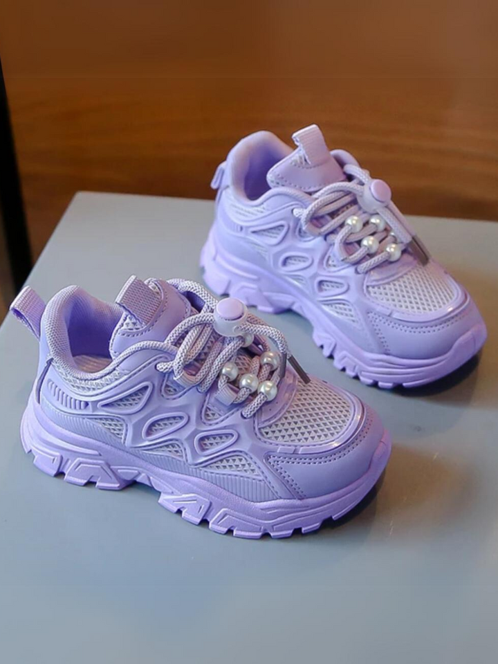 Girls Lightweight Mesh Running Sneakers - Comfort and Style By Liv and Mia Mia Belle Girls