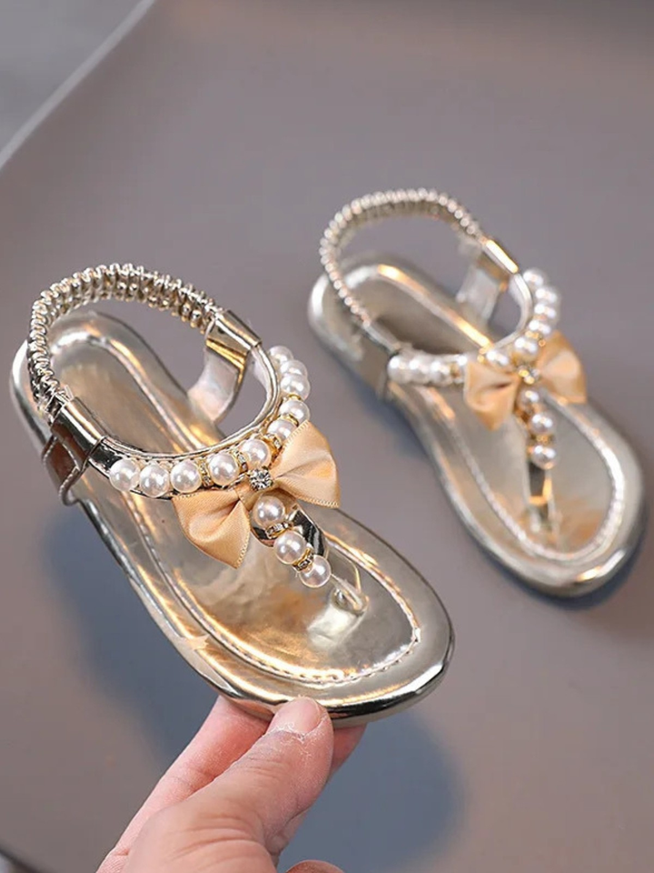 Pink Princess Pearl Gladiator Sandals Mia Belle Girls