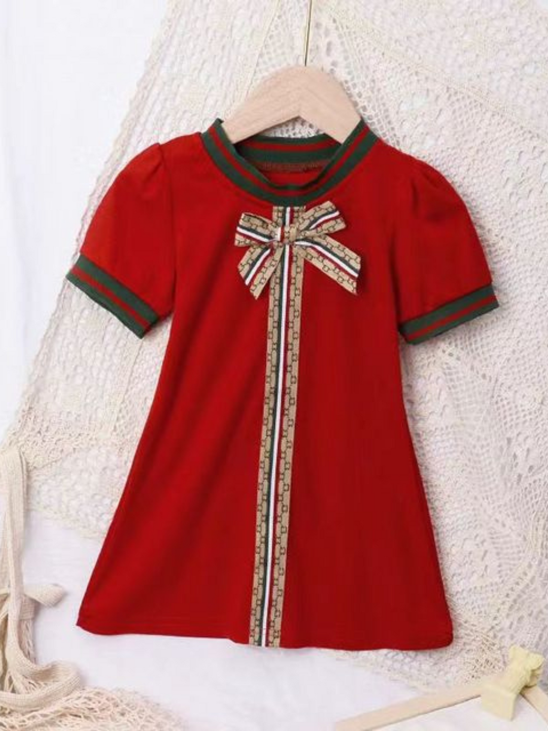 Signature Style Red Shift Dress Mia Belle Girls