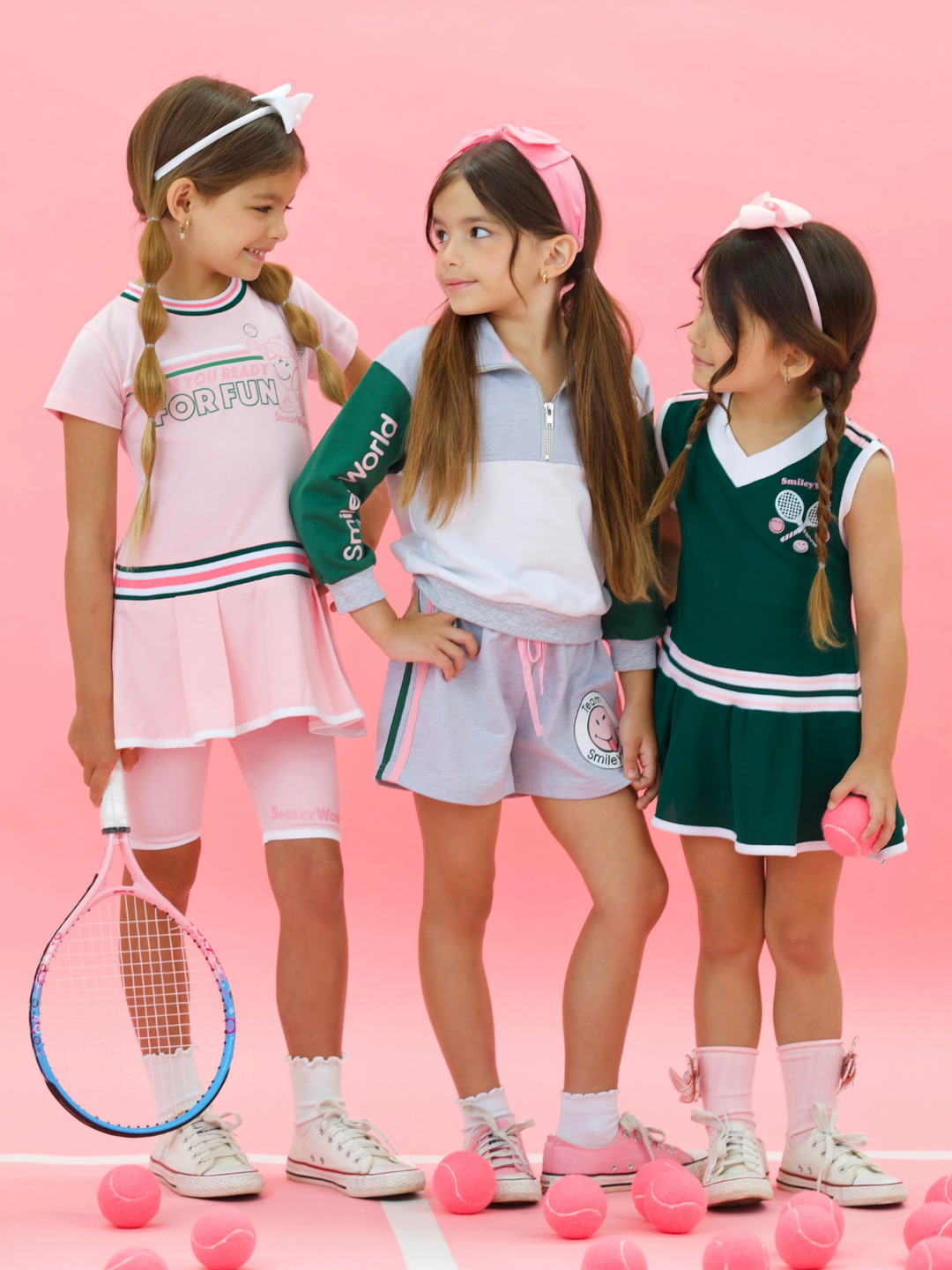 SmileyWorld Varsity Spirit Dress and Biker Short Set