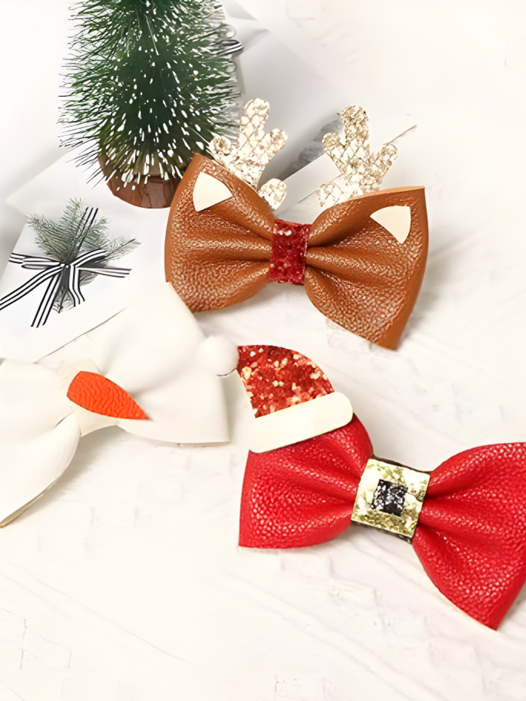 Cute Christmas Hair Claw Clips Mia Belle Girls