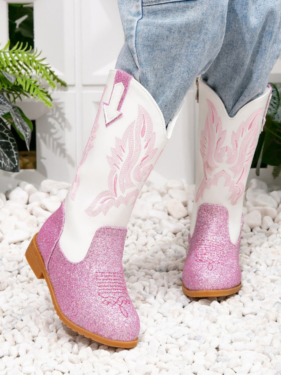 Sparkle Mid-Calf Cowgirl Boots