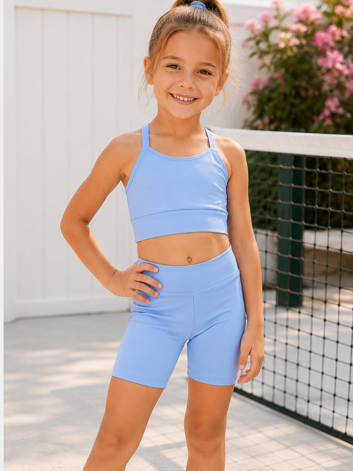 Ready Set Shine Matching Top & Biker Short Set