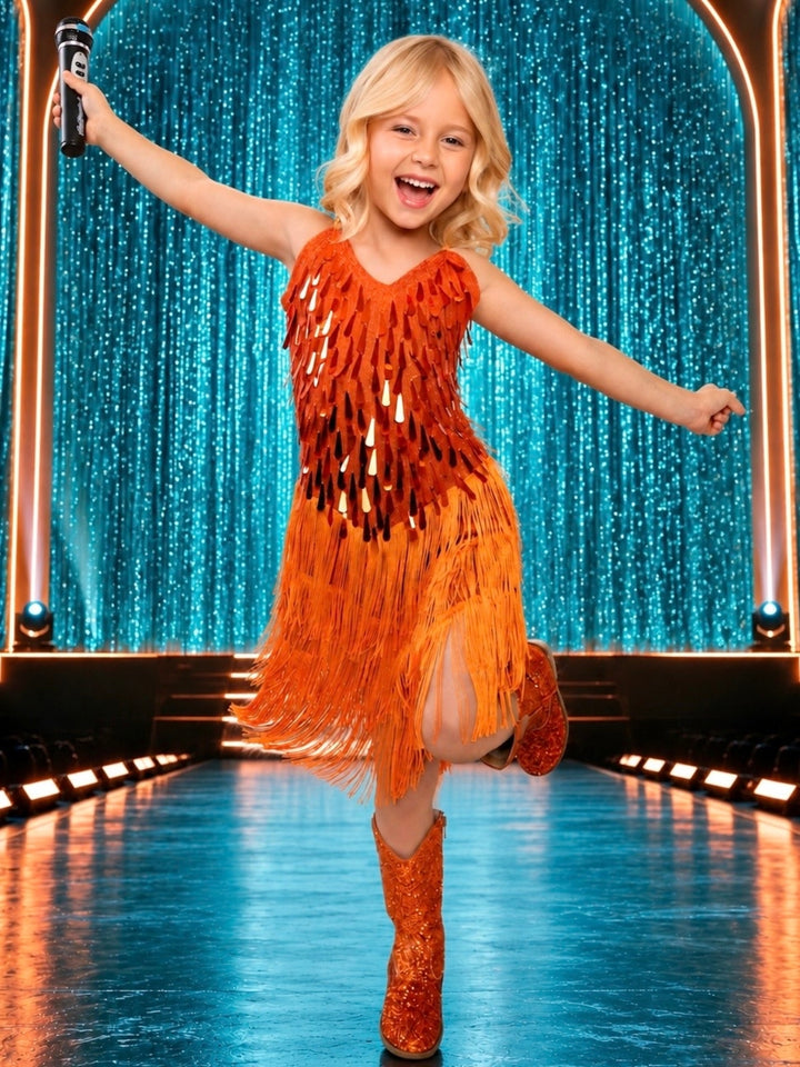 The Showgirl Era Sequin Fringe Halloween Costume