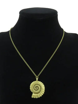 Girls Golden Shell Mermaid Necklace
