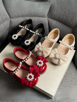 Pearly Indulgence Patent Leather Mary Jane Shoes By Liv and Mia