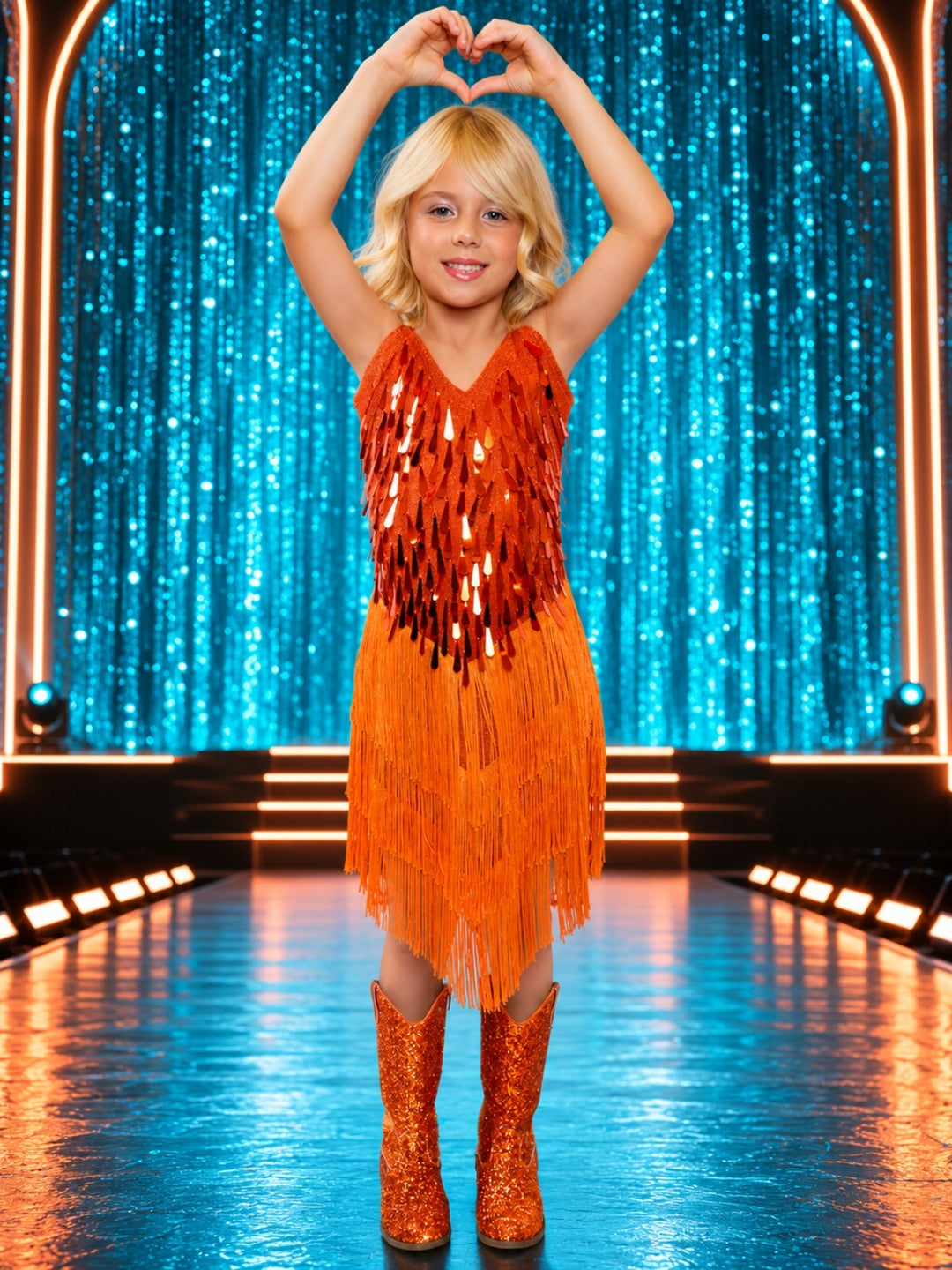 The Showgirl Era Sequin Fringe Halloween Costume