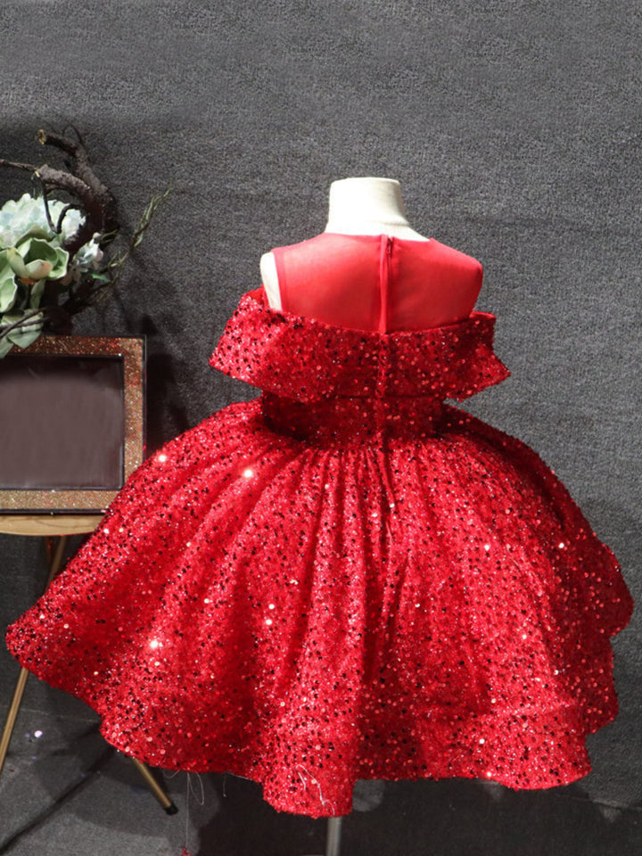 Sparkling Diamond Sequin Special Occasion Dress Mia Belle Girls
