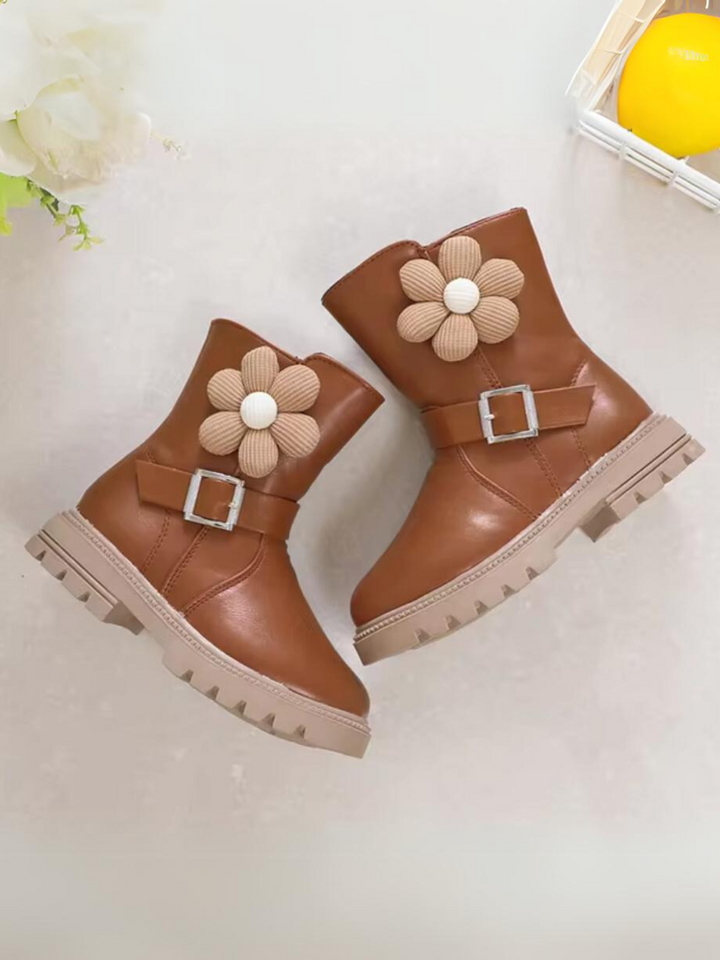 Girls Elegant Boots with Flowers By Liv and Mia Mia Belle Girls