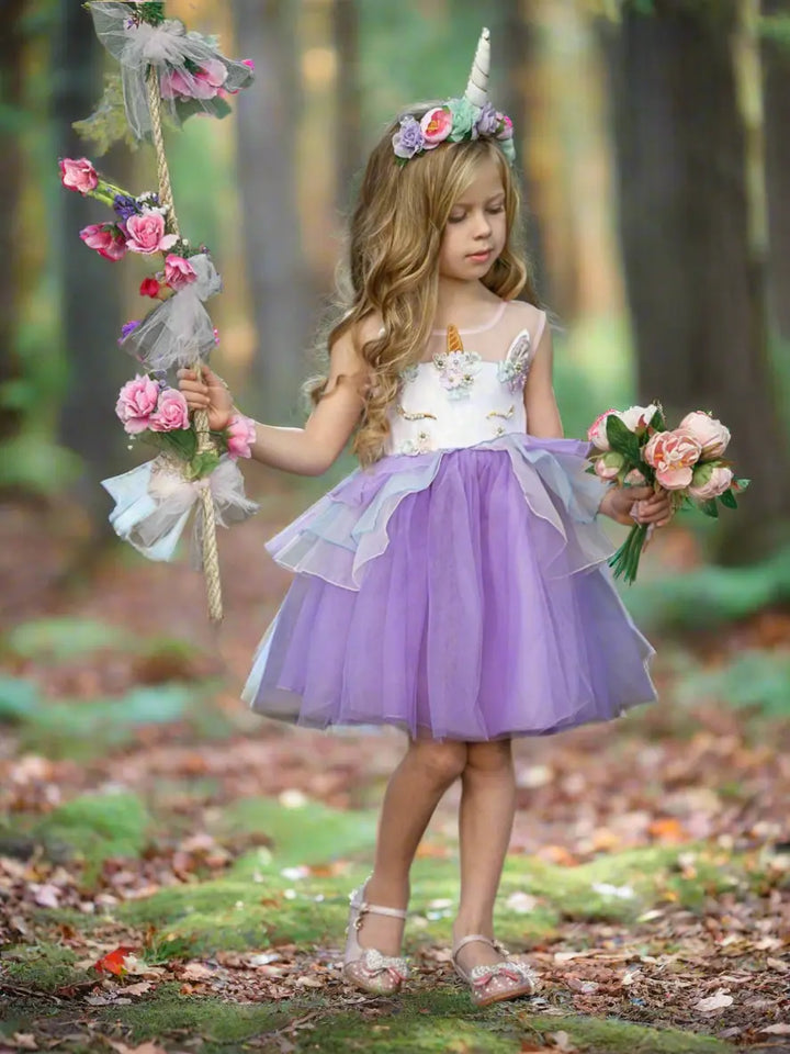 Sweet Unicorn Magic Party Tutu Dress Costume Mia Belle Girls